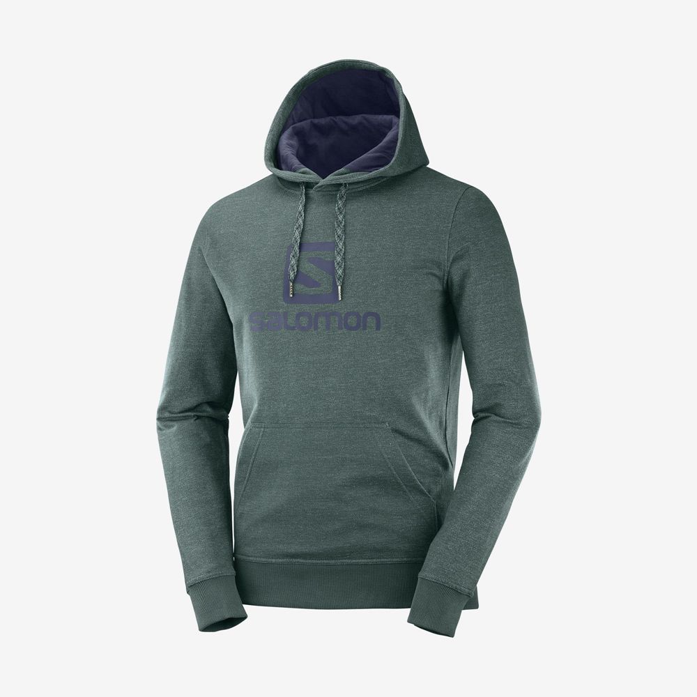 Salomon SHIFT HOODIE M Capa Intermedia Hombre - Verde - Colombia (82347-ZCDI)